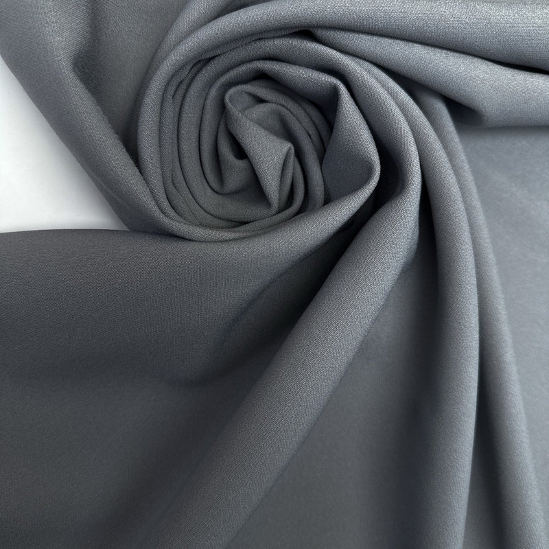 Polyester Elastane Double Weave Gray