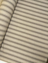 Wool Cotton Striped Fabric