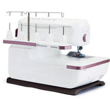 Husqvarna Viking Amber Air S 500 Coverlock Machine - Overlock Serger, 23 Stitches, 12" Extension Table (1 Unit)
