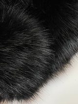 Black Acrylic Faux Fur