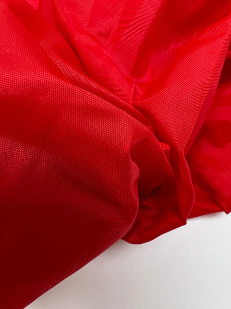 Red Polyamide Woven Fabric