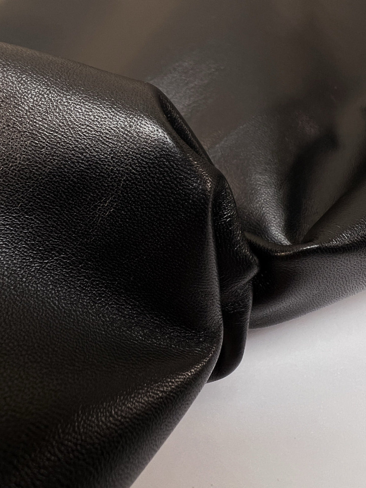 Black Leather Casualwear Fabric
