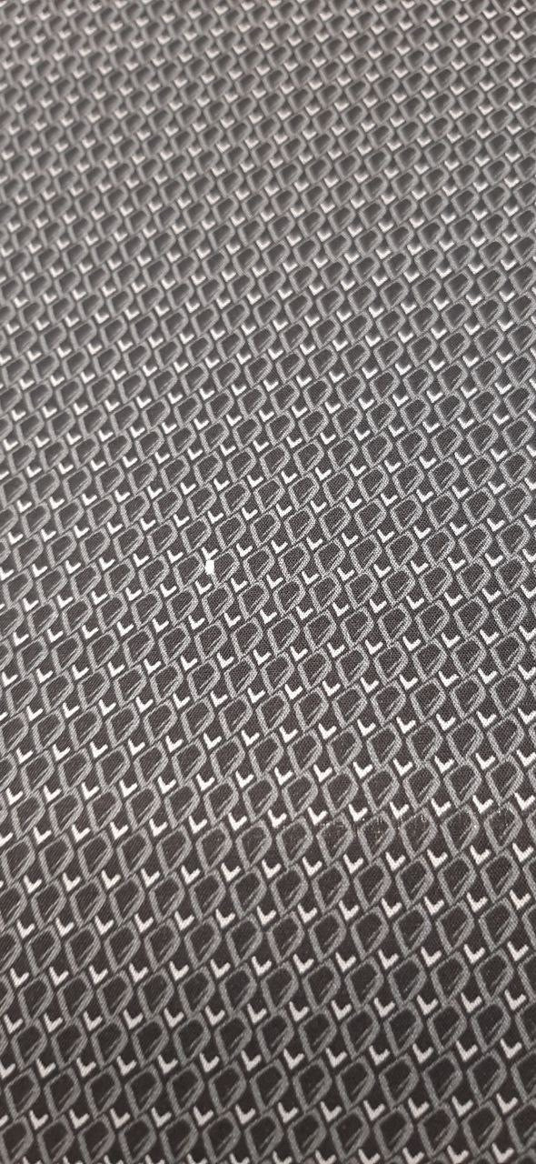 Cotton Poplin Gray Geometric Print