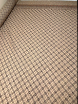 Wool Checked Printed Fabric