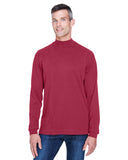 Adult Sueded Jersey Mock Neck T-Shirt