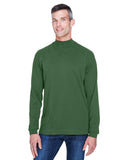 Adult Sueded Jersey Mock Neck T-Shirt