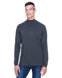 Adult Sueded Jersey Mock Neck T-Shirt