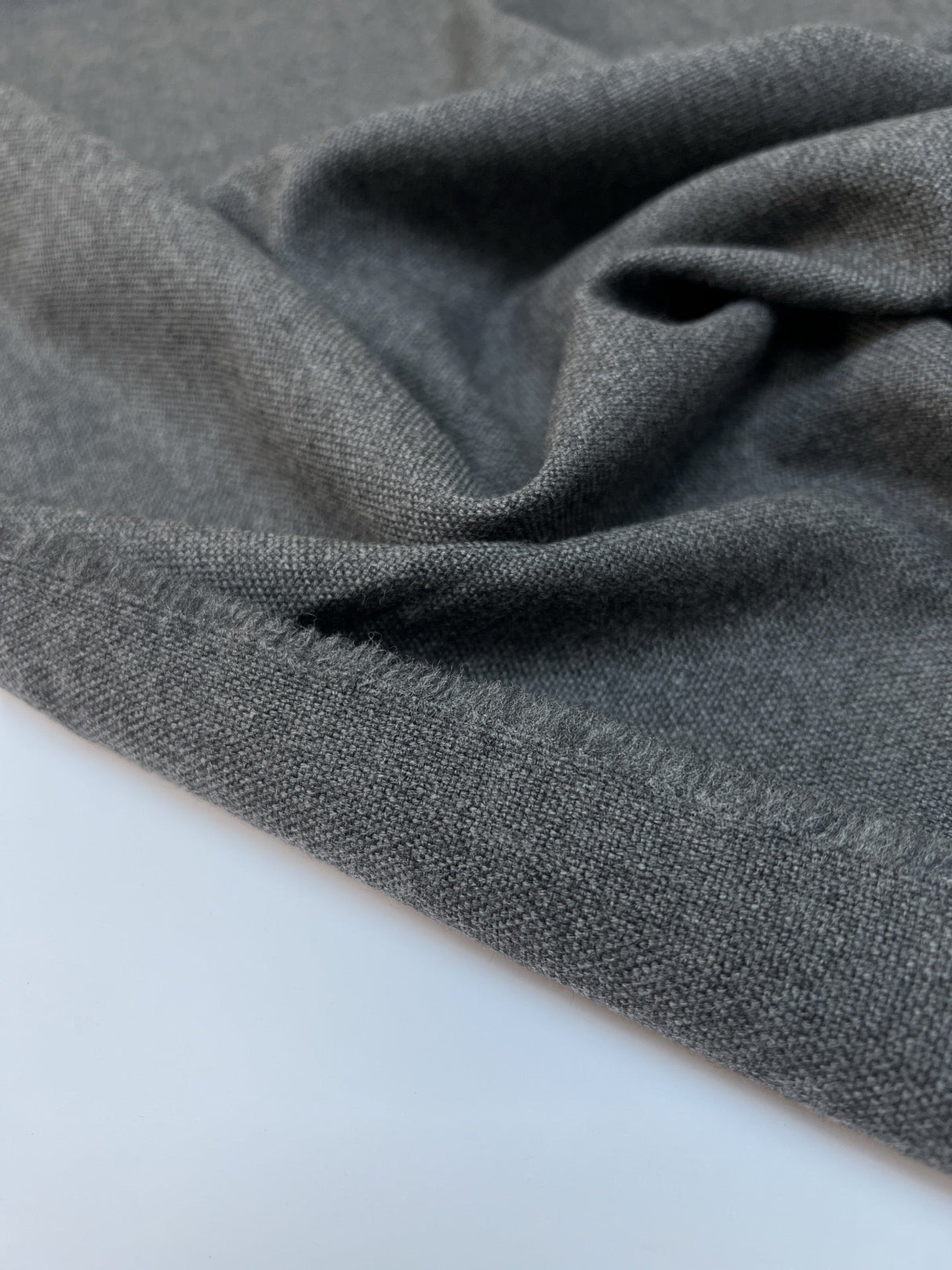 Italian Melange Gray Wool Suit Fabric