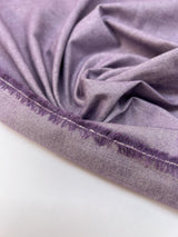 Cotton Twill Fabric White Purple