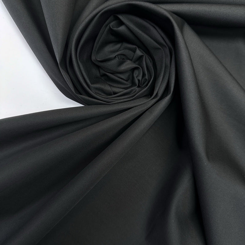 Cotton Woven Black Shirting Fabric