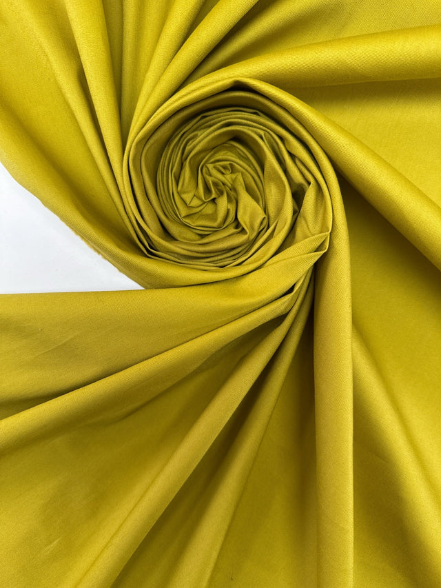 Viscose Elastane Woven Yellow-Green