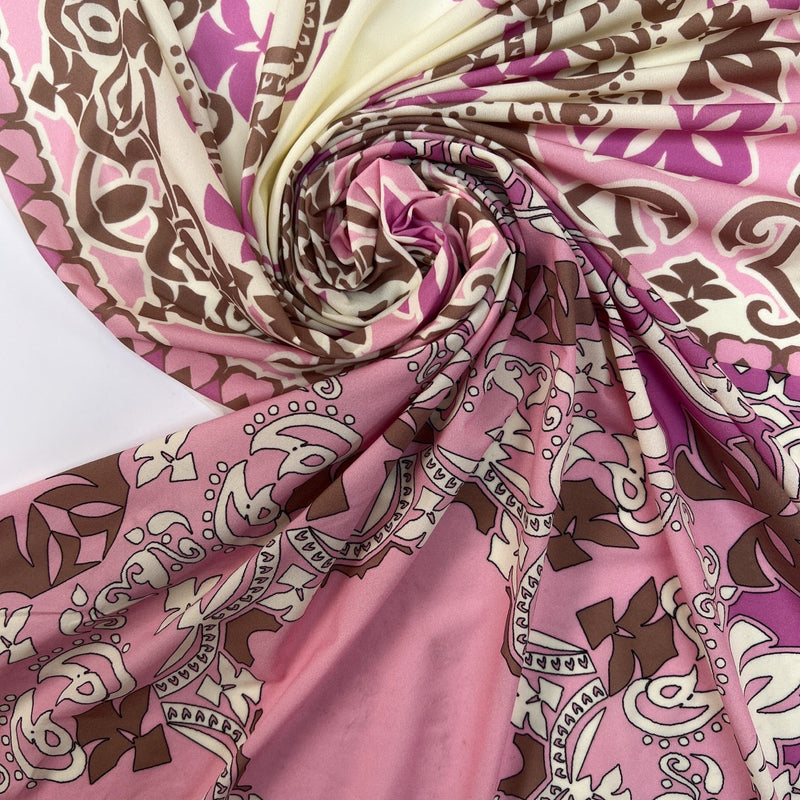 Polyamide Elastane Knitted Fabric Printed Geometric