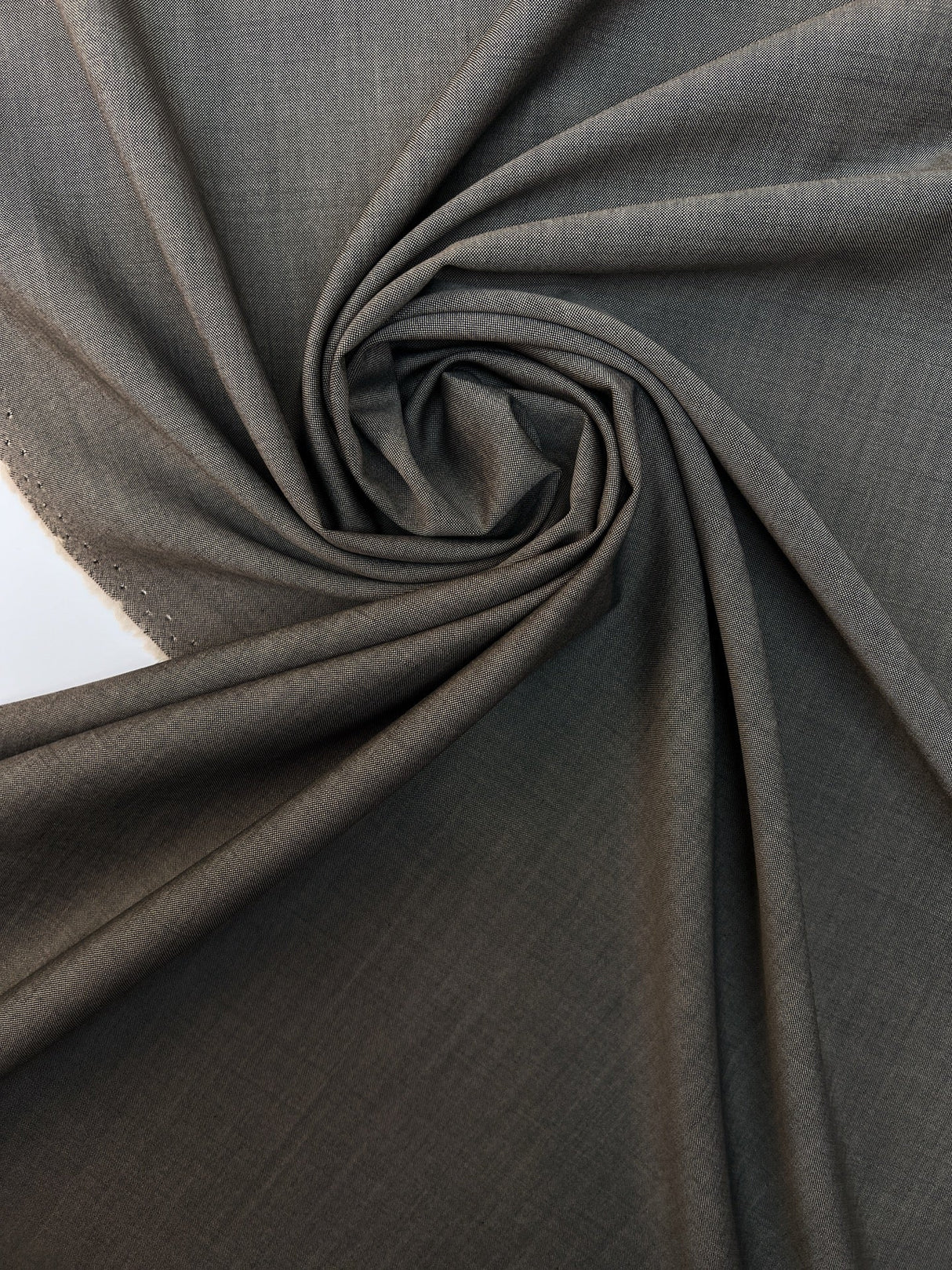 Wool Suit Fabric Gray Beige