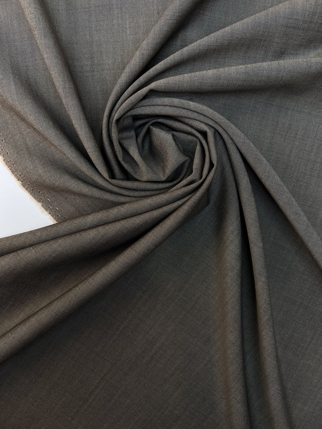 Wool Suit Fabric Gray Beige