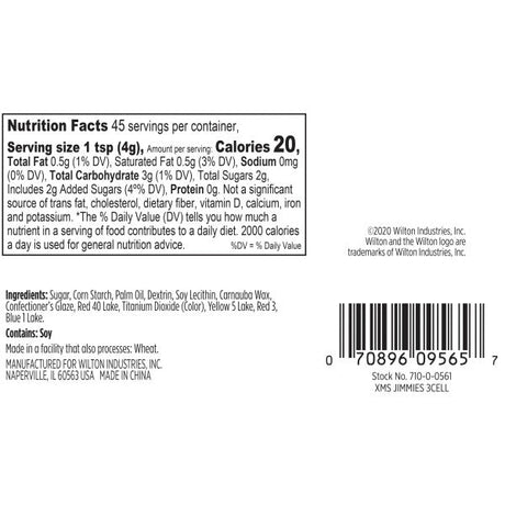Wilton Christmas Jimmies Sprinkles, 6.35 oz. 3 Cell