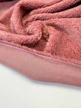 Pink Faux Fur Knitted Fabric