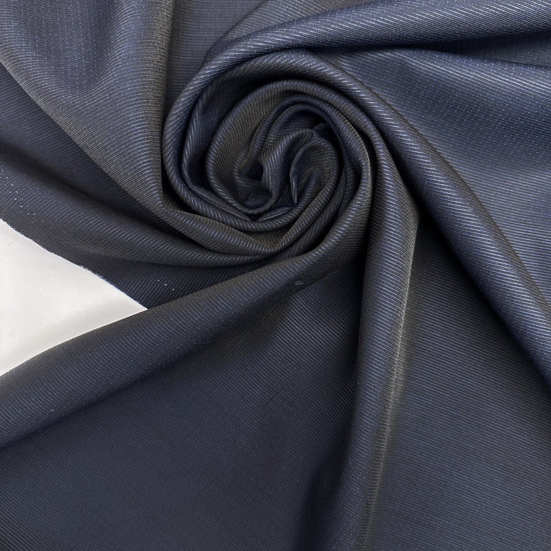 Wool Blend Suiting Fabric Blue Black