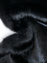 Black Acrylic Faux Fur