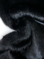 Black Acrylic Faux Fur