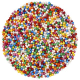 Multi-Colored Nonpareils- Red 3 Free Sprinkles cake dots