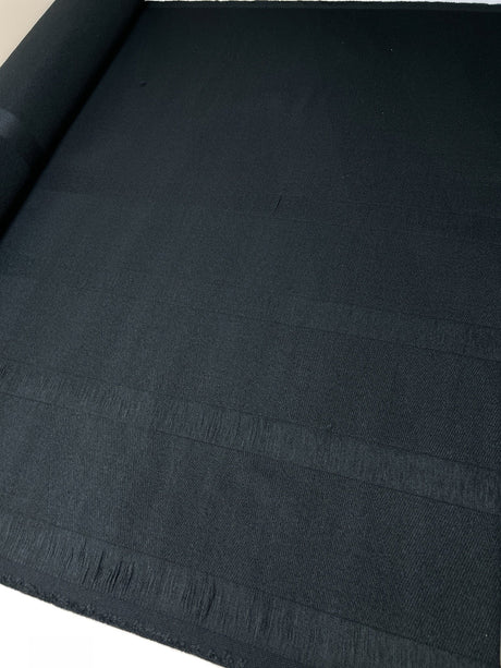 Polyester Tweed Coat Fabric Black
