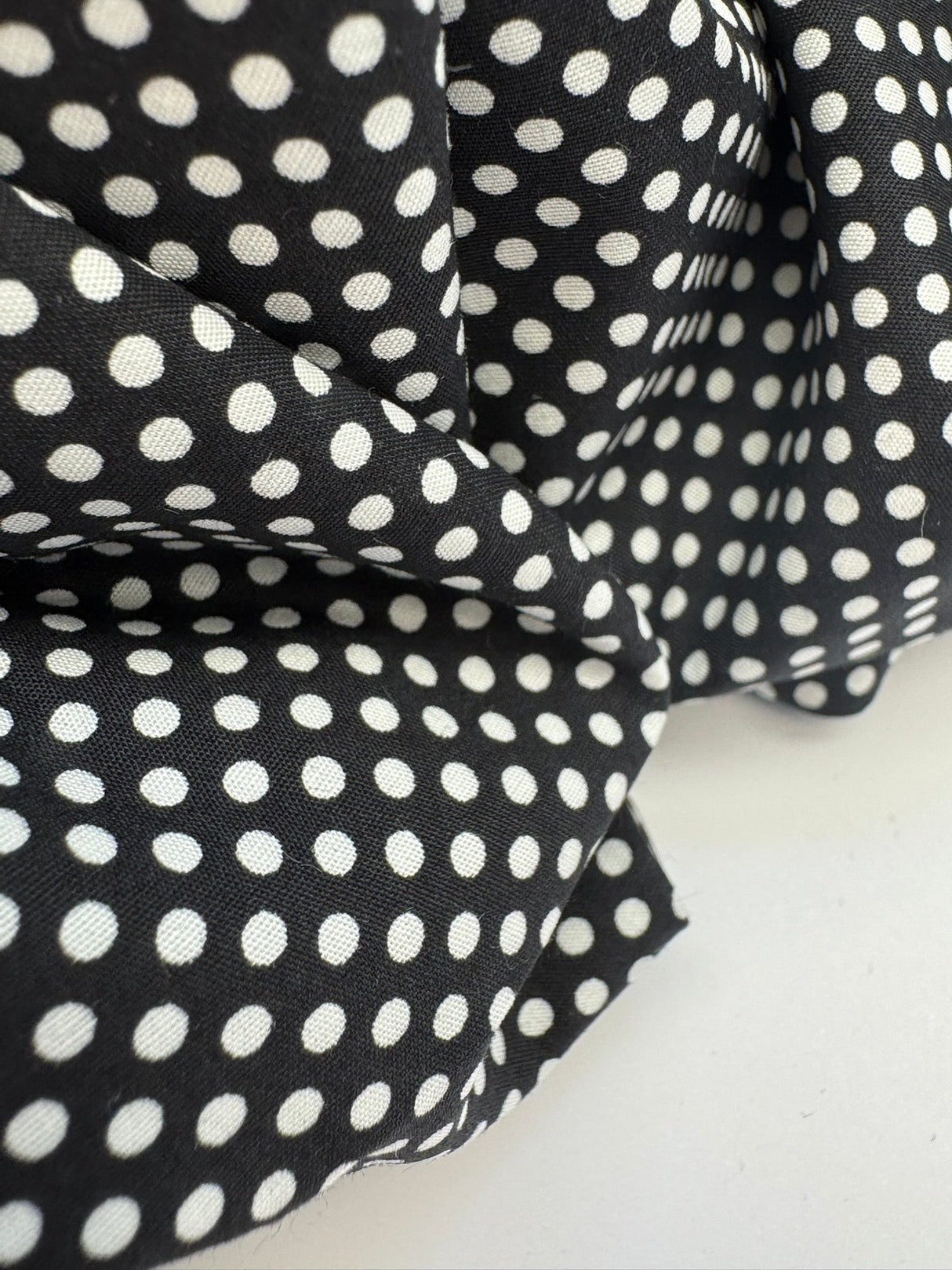 Cotton Poplin Gray Polka Dot