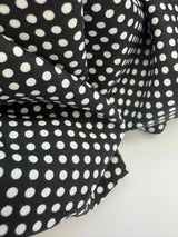 Cotton Poplin Gray Polka Dot
