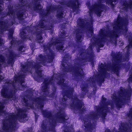 Faux Fur Fabric Swirl Rosebud 60" Wide