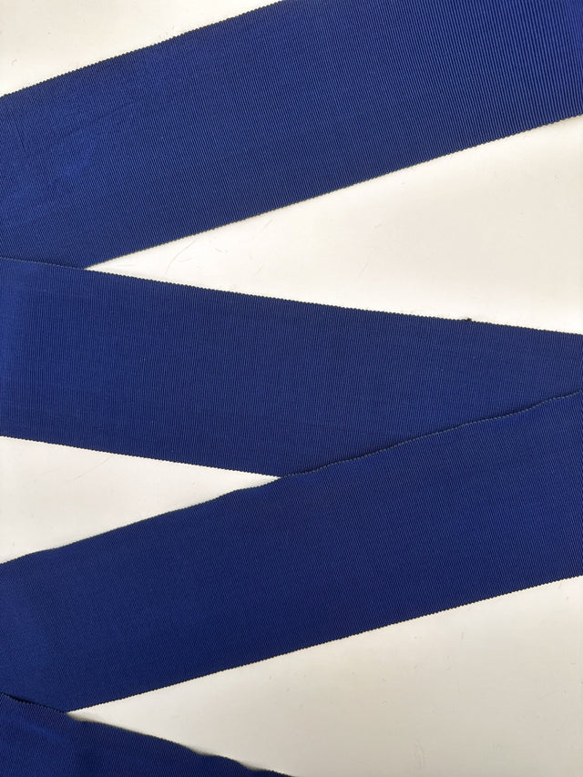 Blue Viscose Rep Weave Sewing Notions
