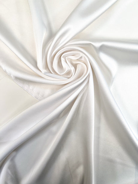 White Shade Satin With Elastane