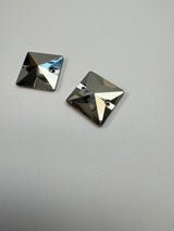 Silver Sewing Notions With Crystals