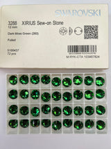 Crystal Sewing Notions Green Shades