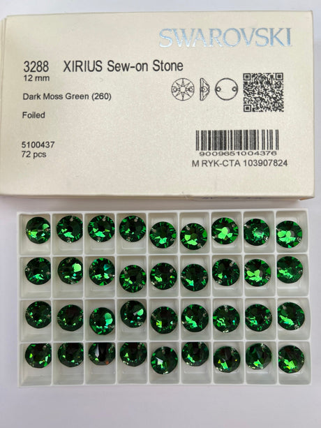 Crystal Sewing Notions Green Shades