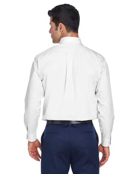 Men's Crown Collection® Solid Broadcloth Woven Shirt