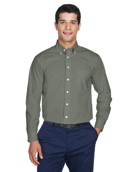 Men's Crown Collection® Solid Broadcloth Woven Shirt