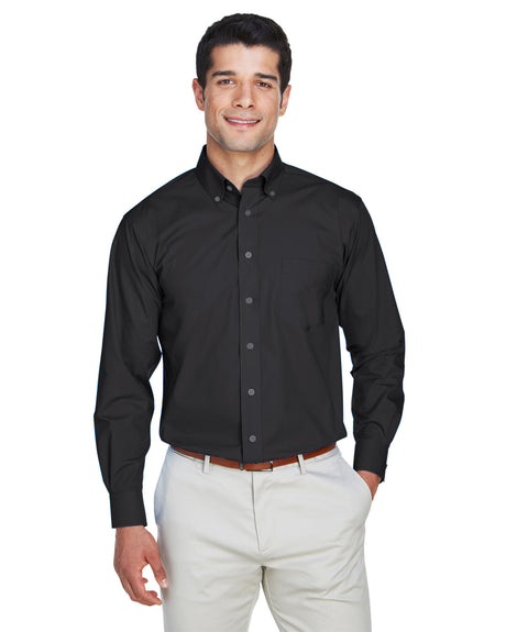 Men's Crown Collection® Solid Broadcloth Woven Shirt