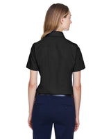 Ladies' Crown Collection® Solid Broadcloth Short-Sleeve Woven Shirt