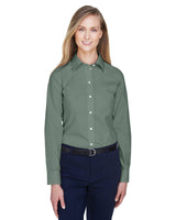 Ladies' Crown Collection® Solid Broadcloth Woven Shirt