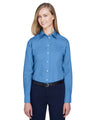 Ladies' Crown Collection® Solid Broadcloth Woven Shirt