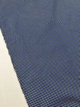 Cotton Poplin Blue Polka Dot
