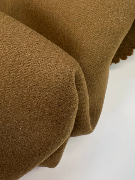 Wool Tweed Bonded Brown Shades