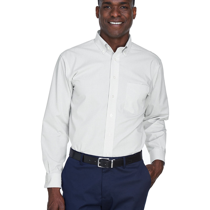 Men's Crown Collection® Gingham Check Woven Shirt