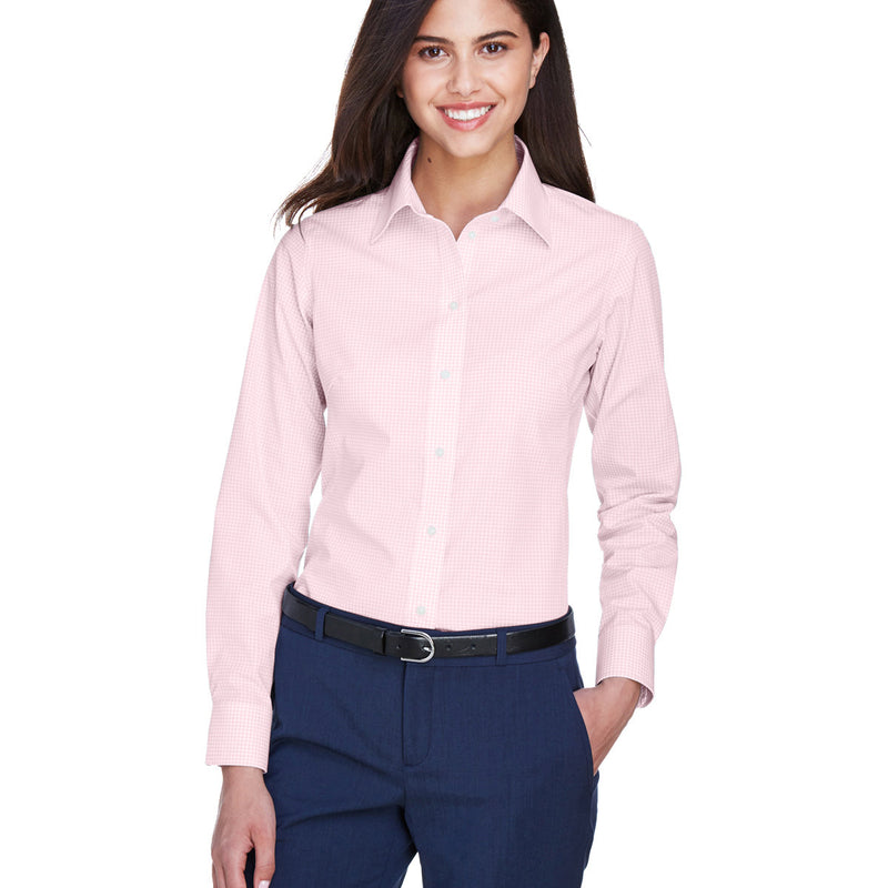 Ladies' Ladies' Crown Collection® Gingham Check Woven Shirt