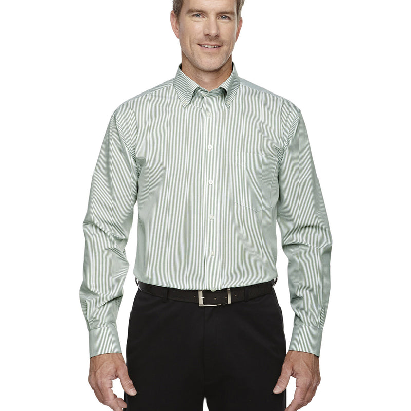 Men's Crown Collection® Banker Stripe Woven Shirt