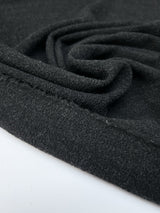 Wool Crepe Melange Gray Stretch