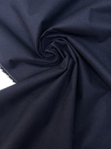 Italian Wool Twill White Blue Fabric