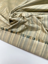 Polyamide Striped Fabric Green Beige