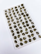 Brown Shades Crystals Sewing Notions