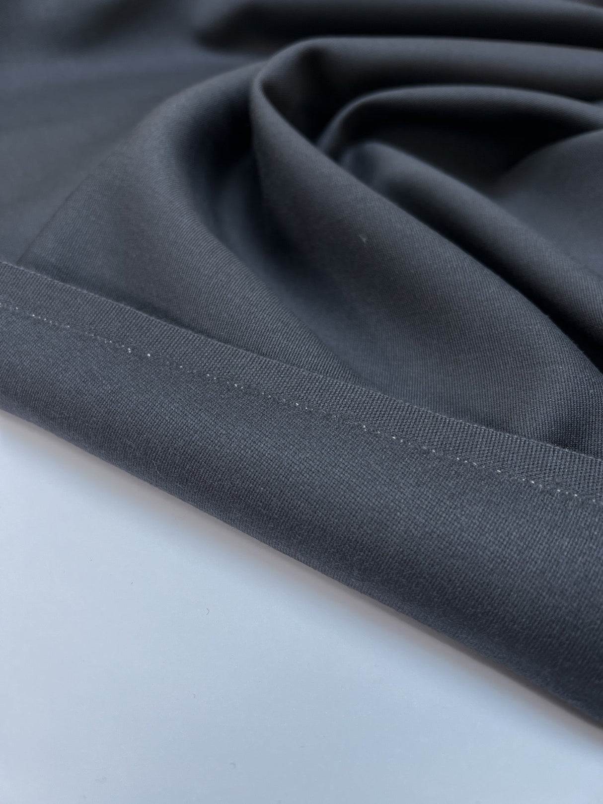Wool Blend Twill Blue