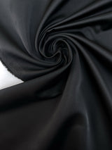 Black Polyester Satin Suit Fabric